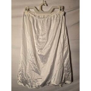 Sears Vintage White Slip Womens Size Large Elastic Waist